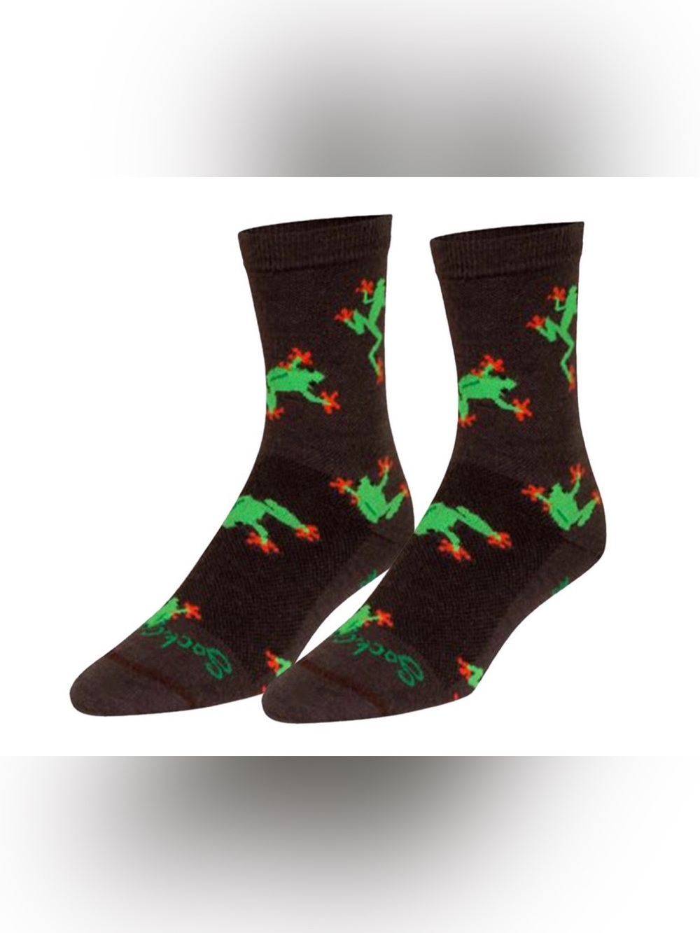 3 Pair SockGuy 6” Cuff Tree Frog TurboWool Socks - Lot of 3 pair Small/Medium